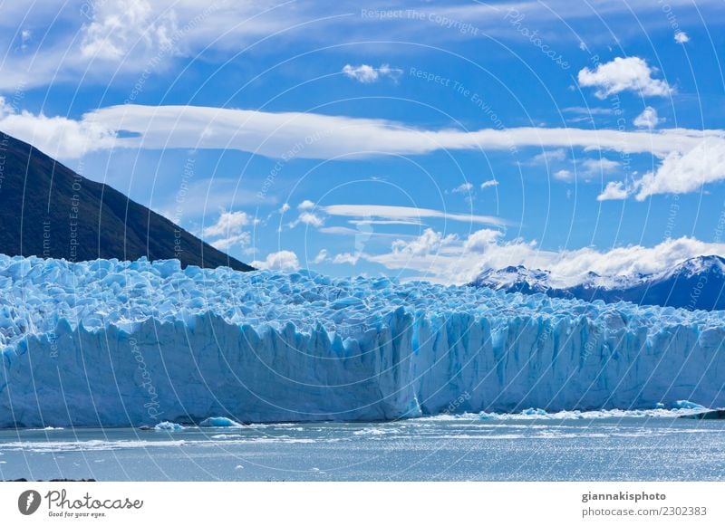 Blue Glacier, Patagonia, Argentina, South America Beautiful Vacation & Travel Tourism Adventure Snow Mountain Nature Landscape Earth Water Sky Clouds Horizon