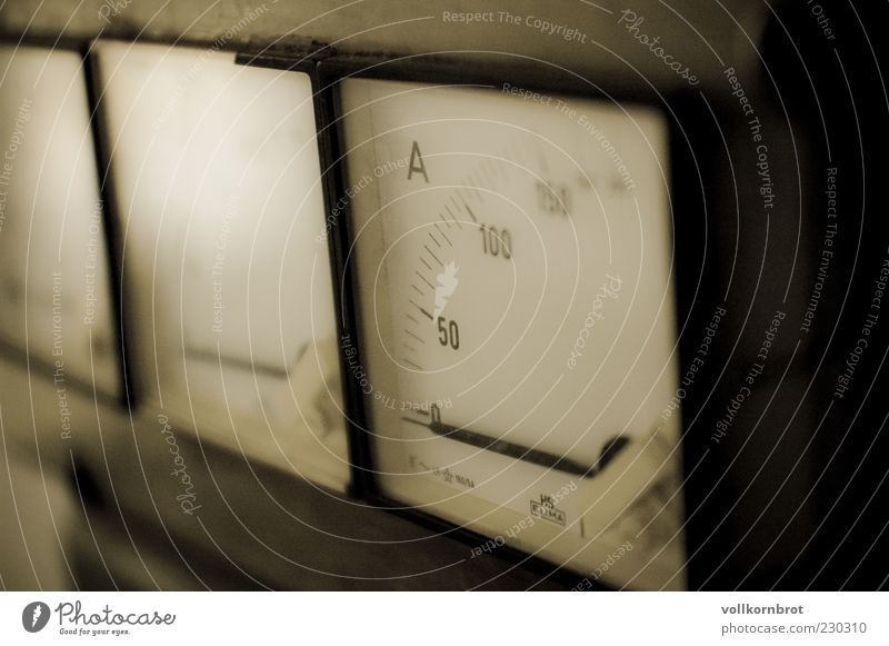 measuring instrument Measuring instrument Technology Energy Testing & Control Ampere meter Detail Macro (Extreme close-up) Deserted Shadow Contrast Blur