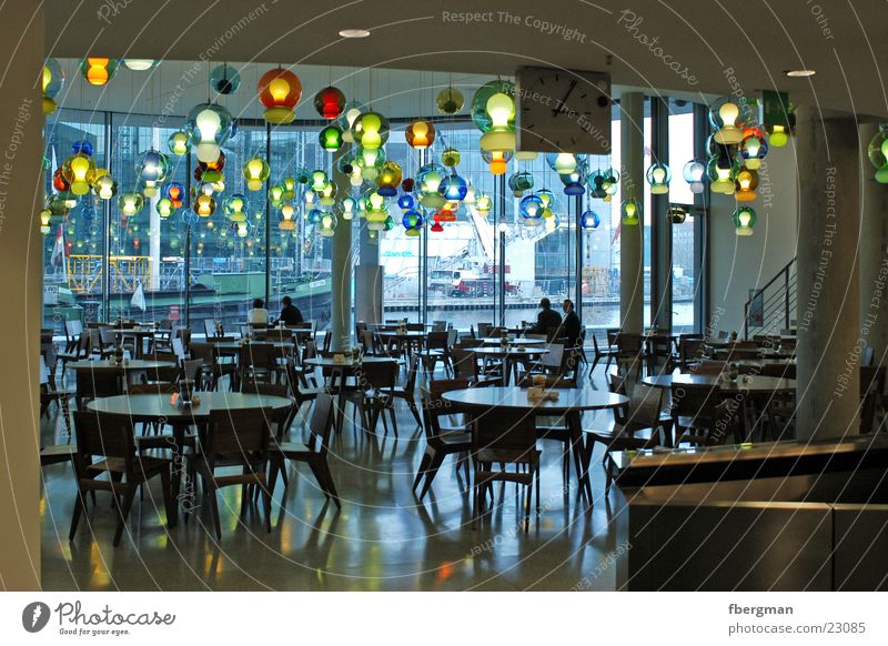 lamp shop Lamp Ceiling light Multicoloured Chair Table Architecture Dining hall Berlin Paul Löbe House