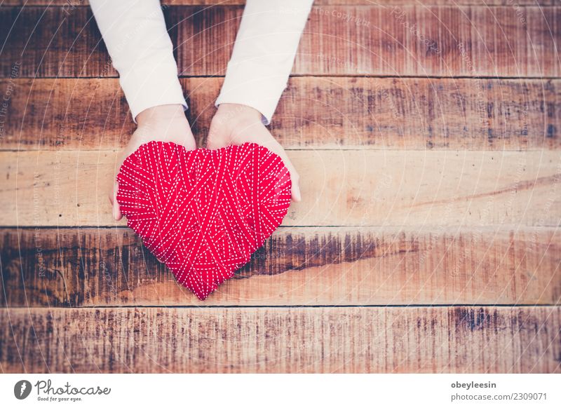 hand holding a red heart, valentine's day love, Life Human being Woman Adults Mother Grandmother Hand Heart Old Love Together Red Black Passion Compassion