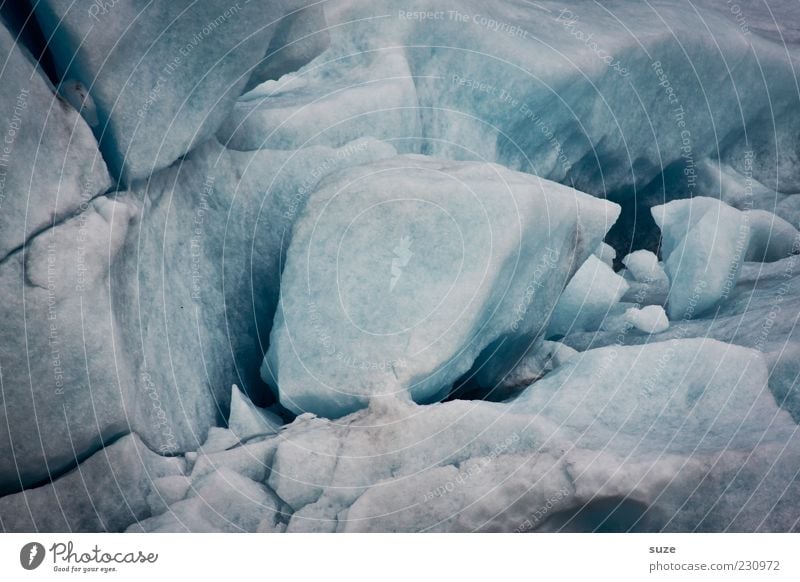 CHEESE BREAD Environment Nature Elements Winter Climate Ice Frost Snow Cold Blue Gray Iceberg Block of ice Brocken Colour photo Subdued colour Exterior shot