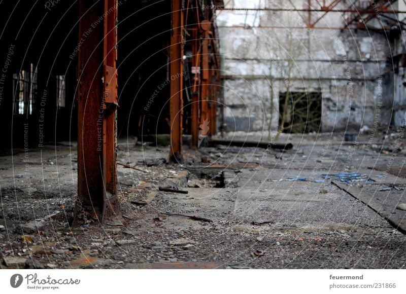 Urban Exploration Room Factory Industry House (Residential Structure) Industrial plant Ruin Manmade structures Building Architecture Wall (barrier)