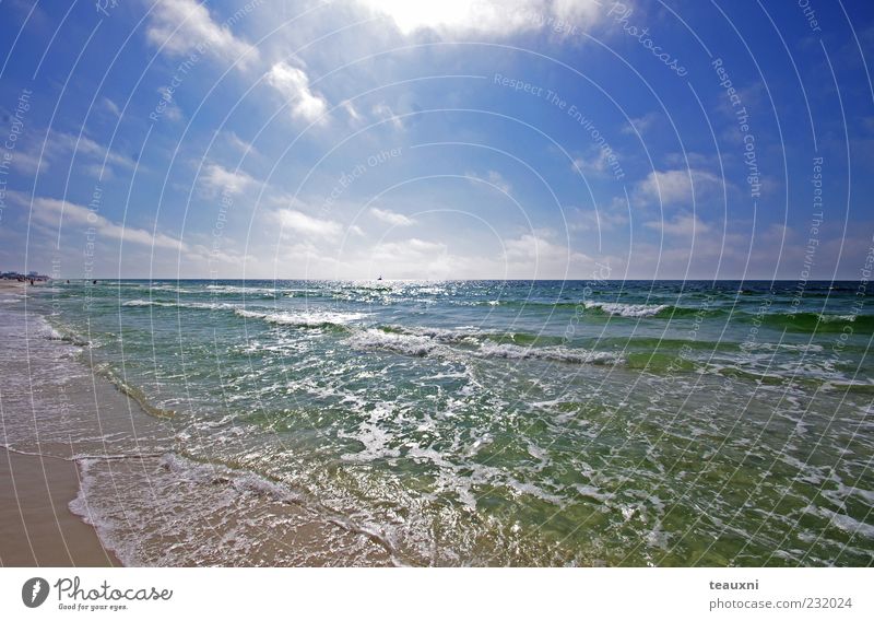 Over the Ocean Swimming & Bathing Fishing (Angle) Summer Summer vacation Sun Beach Waves Nature Landscape Sand Air Water Sky Clouds Horizon Sunlight Coast Bay