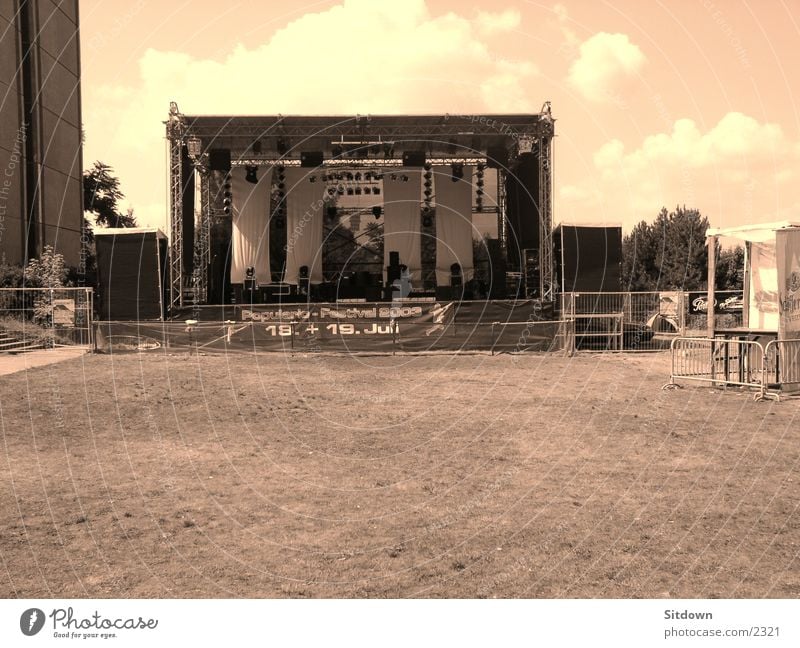 popular Stage Field Meadow Transport Sepia String Music festival popularity