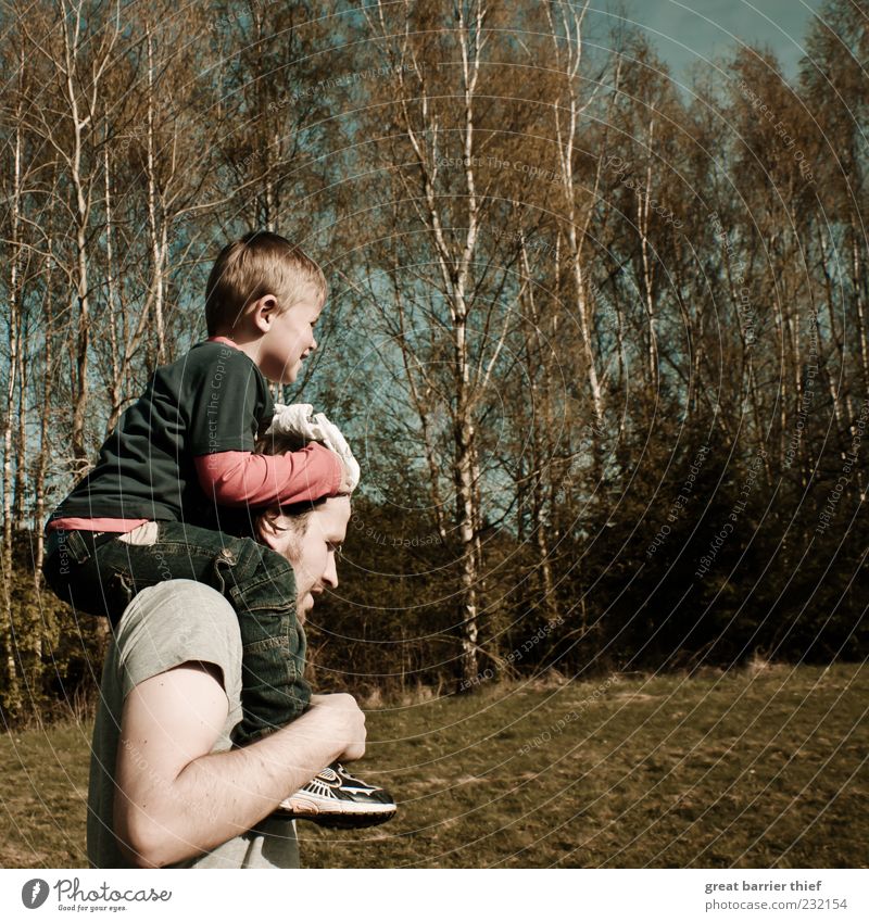 Father and son Human being Masculine Child Toddler Boy (child) Man Adults 2 3 - 8 years Infancy 30 - 45 years Environment Nature Landscape Carrying Hiking