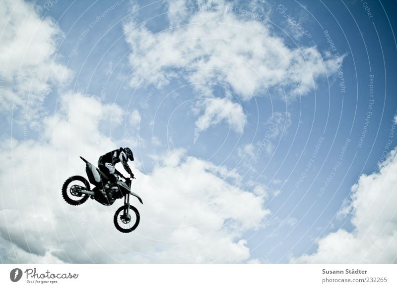 wwwrrrruuummmm Sports Motorsports Sportsperson Stands Sporting event Man Adults Nature Sky Clouds Beautiful weather Driving Flying Jump Motocross bike