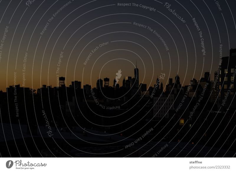 NYC8 New York City Skyline USA High-rise Town Manhattan Brooklyn Twilight