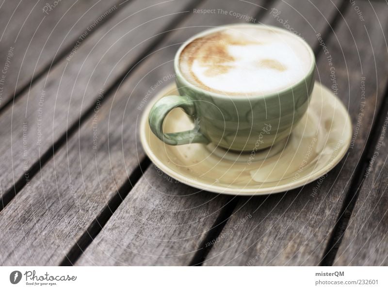 Everyday escape. Food To have a coffee Beverage Hot drink Coffee Latte macchiato Esthetic To enjoy Café au lait Cup Table Foam Break Calm Remote