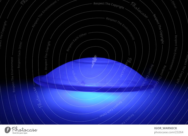 Landing - Flight 777 Light Lamp Fog Long exposure Blue Water