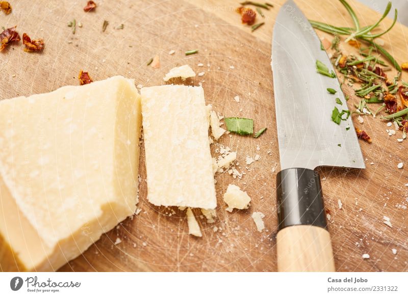 parmesan cheese on plate of wood Food Cheese Vegetable Nutrition Dinner Organic produce Vegetarian diet Italian Food Wood Metal Diet Eating