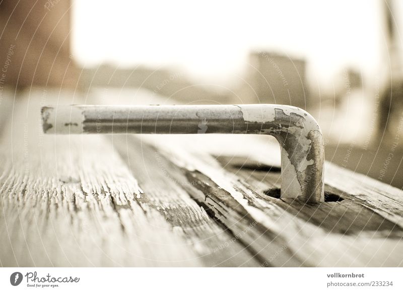 open the door? Wood Old Flake off Door Blur Door handle Metal Sunlight Deserted Copy Space top Twilight Wood grain Colour photo Subdued colour Exterior shot