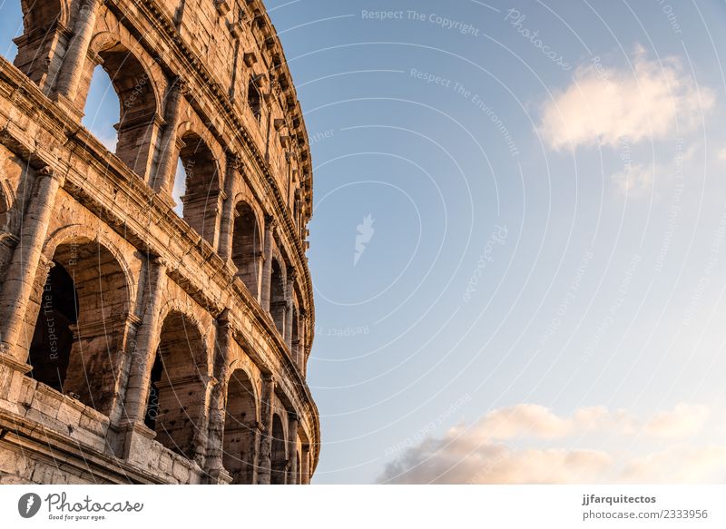 Colosseum in Rome Vacation & Travel Tourism Summer Stadium Theatre Culture Sky Ruin Building Architecture Monument Stone Old Historic Amphitheatre Ancient