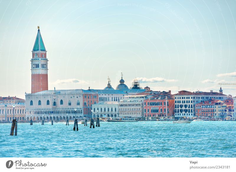 San Marco square with Bell tower in Venice, Italy Vacation & Travel Tourism Trip Adventure Sightseeing City trip Cruise Summer Summer vacation Island Waves