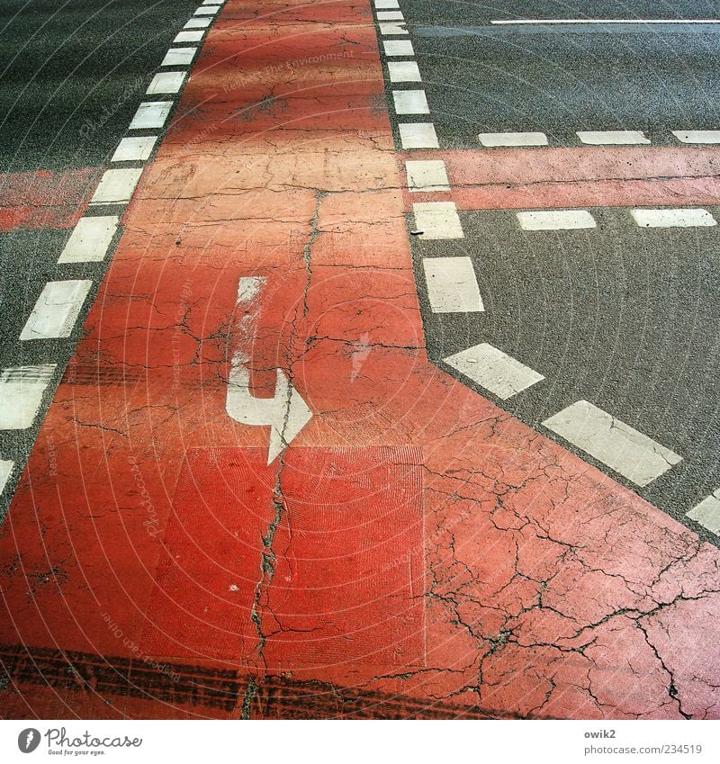 pattern sheet Traffic infrastructure Street Crossroads Cycle path Arrow Change in direction Trend-setting Turn off Sharp-edged Simple Smart Gray Red Black White