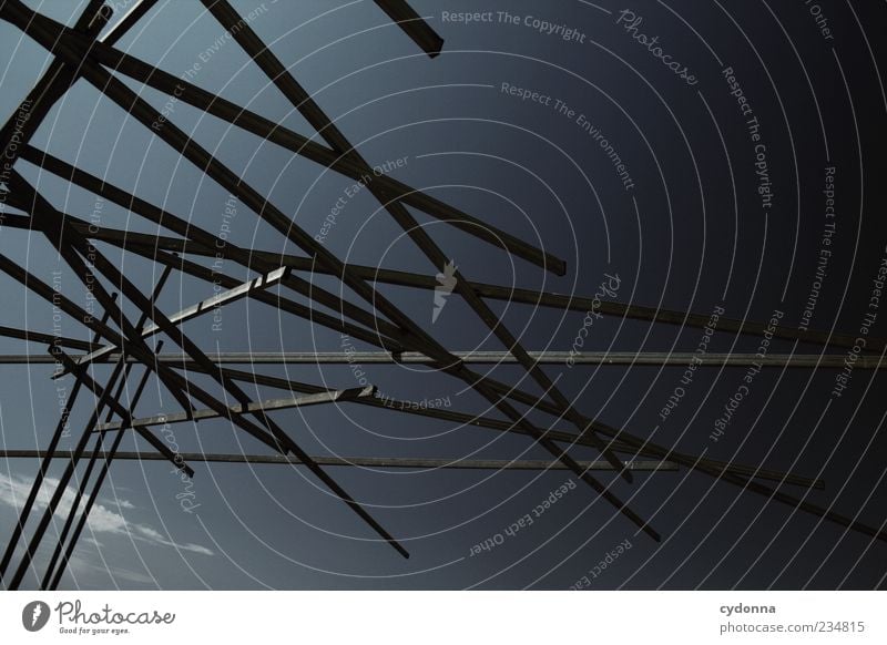 indecisiveness Lifestyle Style Design Art Sculpture Uniqueness Idea Innovative Creativity Modern Network Calm Surrealism Chaos Line Metal post Abstract Hard