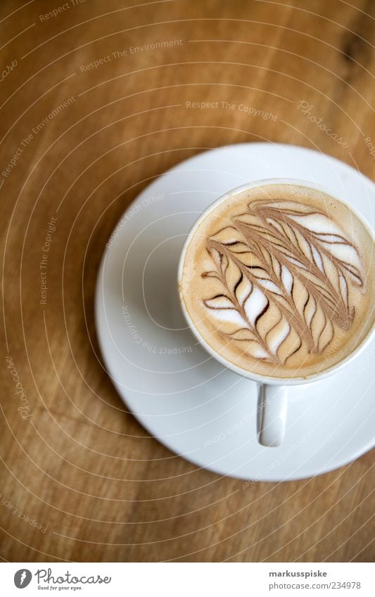 latte art - barista Food Café au lait Coffee Coffee cup Coffee mug Latte macchiato Ornate Decoration Pattern Foam Cappuccino Beverage Drinking Hot drink