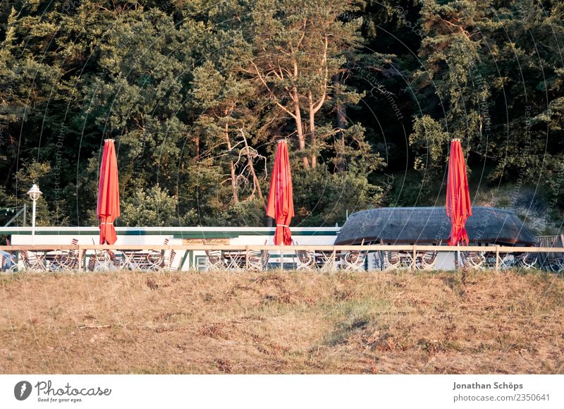 closed sunshades on Rügen Environment Nature Landscape Beautiful weather Coast Beach Esthetic Baltic Sea Baltic island Island Vacation & Travel