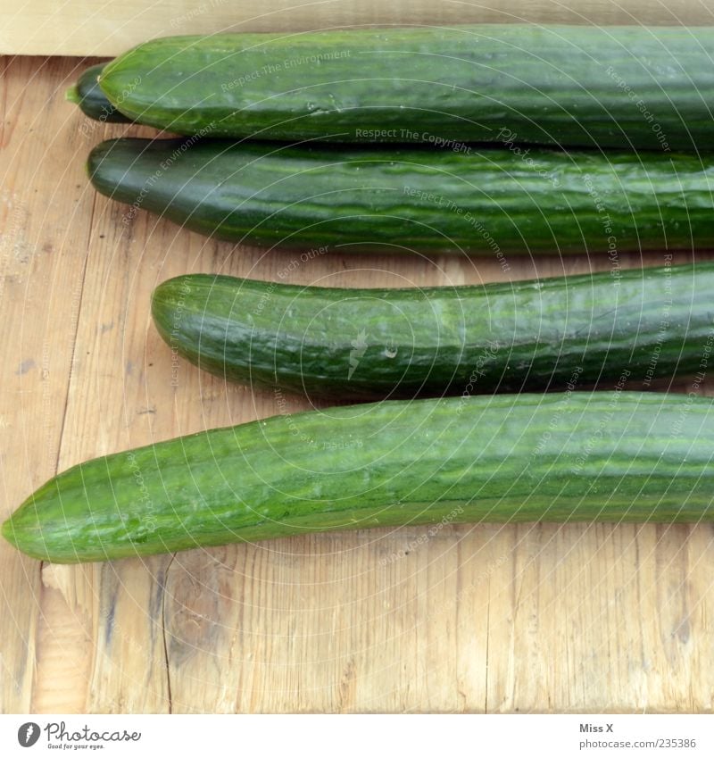 cucumber Food Vegetable Nutrition Organic produce Vegetarian diet Diet Fresh Long Delicious Juicy Green Cucumber Colour photo Multicoloured Close-up Deserted