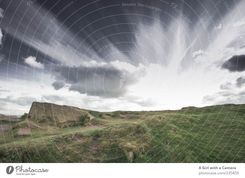 and the sky got quite furious Mountain Landscape Sky Clouds Storm clouds Weather Bad weather Grass Hill Peak Stone Rock Exceptional Dark Gigantic Tall Beautiful