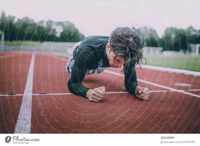 Young sports man doing workout Drinking water Lifestyle Joy Body Healthy Healthy Eating Health care Athletic Muscular Fitness Well-being Contentment Sports