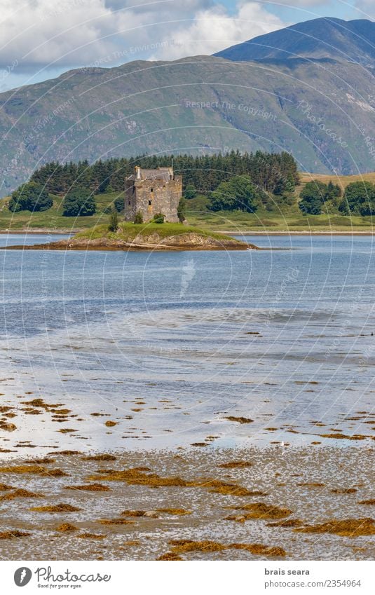 Stalker Castle. Vacation & Travel Tourism Trip Ocean Island Mountain House (Residential Structure) Architecture Nature Landscape Sky Clouds Rock Lake Old town