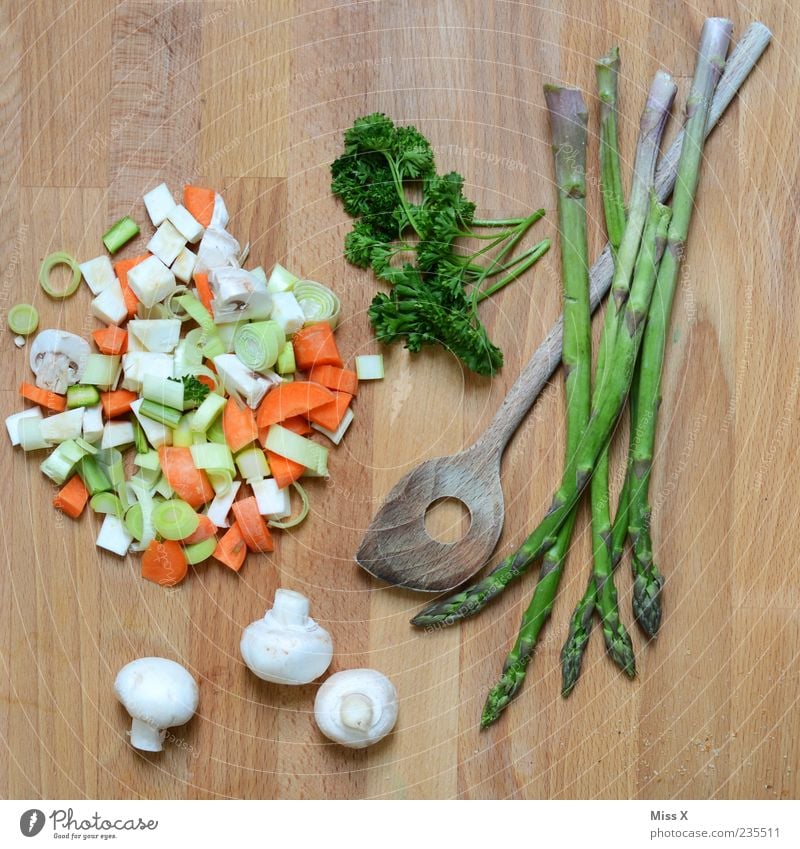 Green Still Life Food Vegetable Soup Stew Herbs and spices Nutrition Organic produce Vegetarian diet Diet Slow food Fresh Delicious Healthy Eating Asparagus