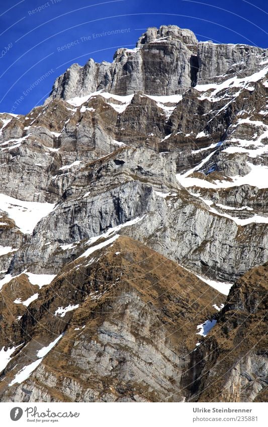 200 The next summit Nature Landscape Sky Cloudless sky Beautiful weather Snow Rock Alps Mountain Mount Säntis Switzerland Alpstein Eastern Switzerland Peak