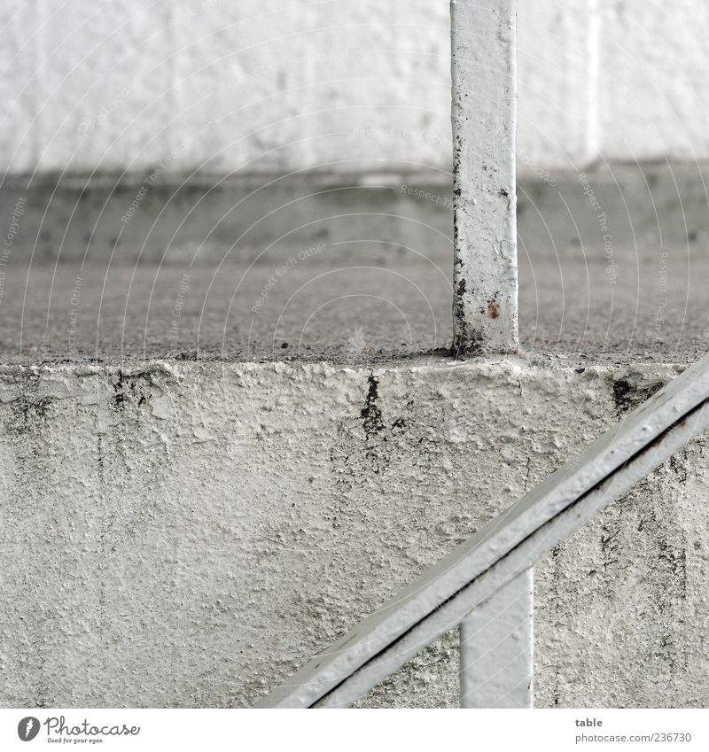 colourless Manmade structures Building Architecture Wall (barrier) Wall (building) Stairs Staircase (Hallway) Banister Stone Concrete Metal Old Dirty