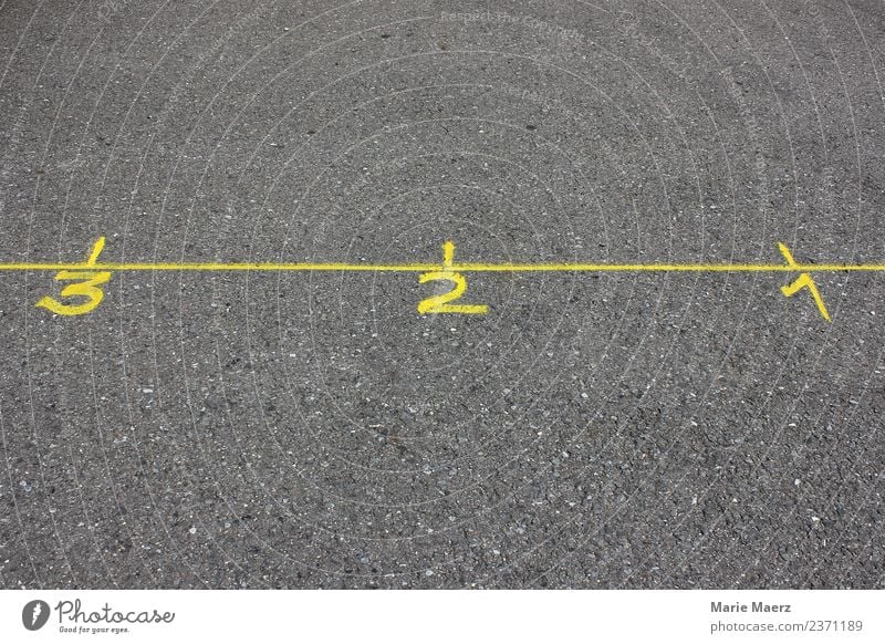 3 - 2 - 1 Countdown Street Digits and numbers Make Simple Speed Yellow Gray Power Brave Stress Beginning Movement Competition Time Target Numbers Sporting event