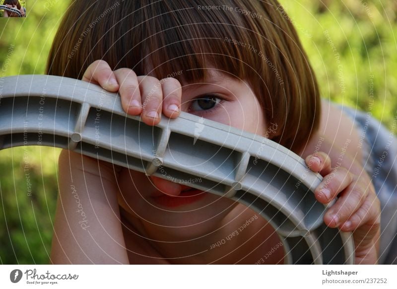 Seeing Clearly Human being Child Boy (child) Face 1 3 - 8 years Infancy Beautiful weather Bushes Long-haired Looking Brash Friendliness Happiness Small