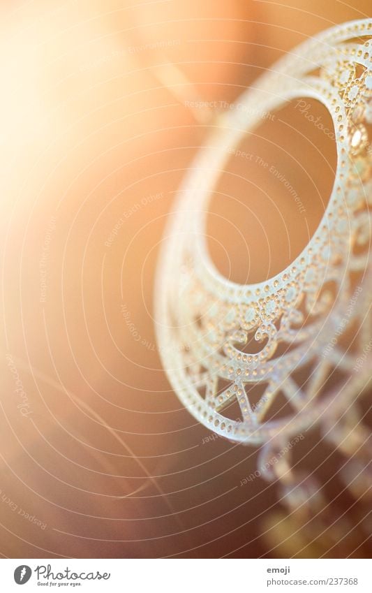 O Ear Accessory Jewellery Earring Hip & trendy Gold Colour photo Close-up Macro (Extreme close-up) Copy Space left Light Sunlight Shallow depth of field Round