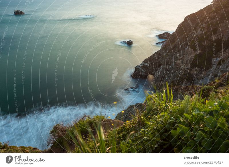 Highway One VIII California Twilight Ocean Pacific Ocean Coastal road Night Vacation & Travel road trip Street Cliff Sun Sunset Romance Waves Sea water Rock