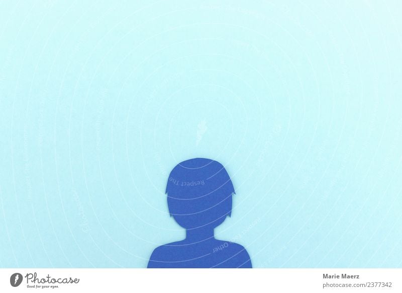 Profile Silhouette - Social Network Users Lifestyle Advancement Future Telecommunications Internet Feminine Head Communicate Small Modern Nerdy Curiosity Blue