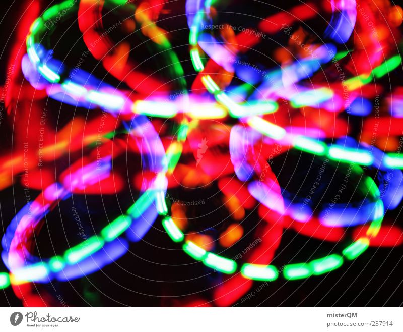 Electric fairground. Art Esthetic Illuminate Light Crazy Light (Natural Phenomenon) Beam of light Light show Fantastic Speed Blur Hissing Alcohol-fueled