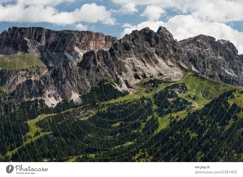 Circular tips Vacation & Travel Tourism Trip Adventure Far-off places Freedom Summer Summer vacation Mountain Hiking Nature Landscape Rock Alps Dolomites