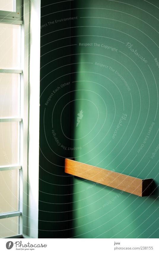 nice corner Wall (barrier) Wall (building) Window Corner of the room Wood Glass Brown Green White Colour photo Interior shot Deserted Day Light Shadow Sunlight