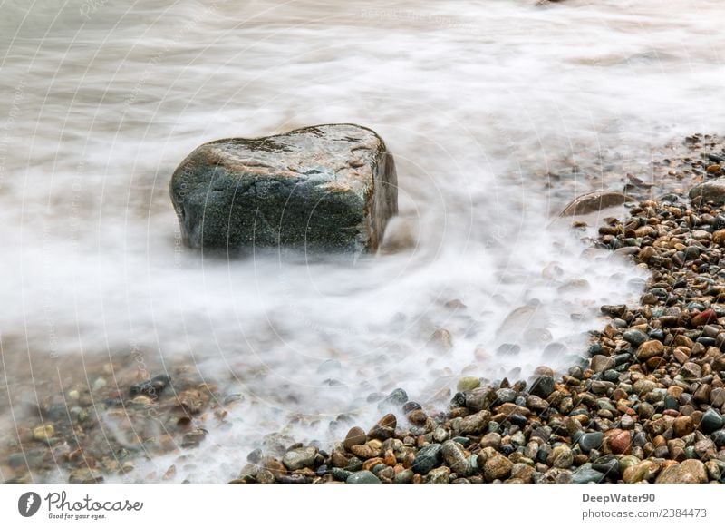 Heart of stone Nature Elements Air Water Summer Beautiful weather Waves Coast Beach Bay Ocean Stone Sand Esthetic Fluid Joie de vivre (Vitality) Love Unwavering