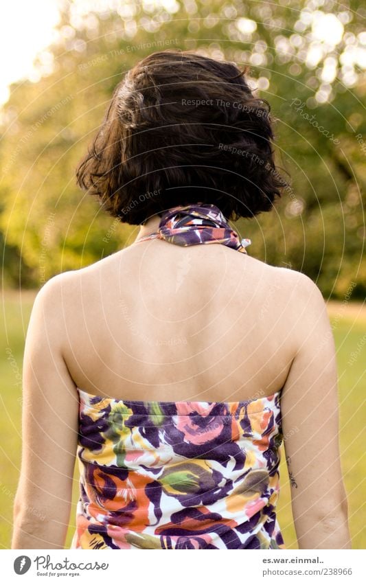 to be considerate. Calm Feminine Back 1 Human being Stand Esthetic Authentic Exceptional Thin Beautiful Moody Serene Emotions Mysterious Woman Backless