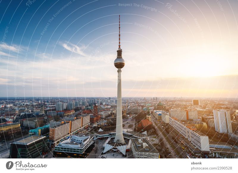 Berlin Television Tower Vacation & Travel Town Capital city Downtown Skyline Building Architecture Germany City Oberbaumbrücke Kreuzberg Friedrichshain urban