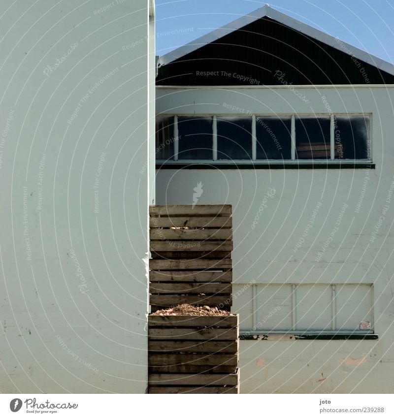 stacks New Zealand Small Town Deserted House (Residential Structure) Industrial plant Factory Building Storage Sharp-edged Calm Warehouse Crate Stack Window