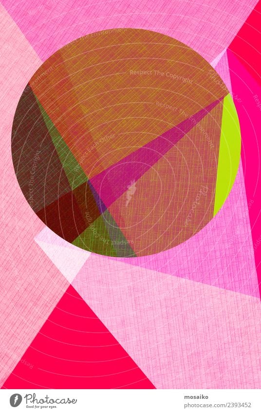 circle design - colorful paper collage Design Wallpaper Wedding Business Internet Art Paper Line Simple Modern Clean Pink Red White Colour Creativity