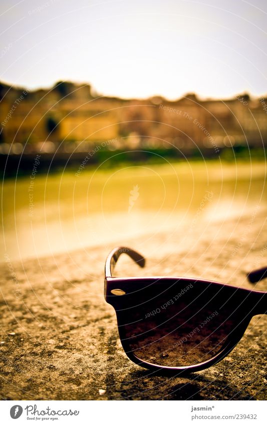 important accessory! Environment Landscape Summer River Downtown Tourist Attraction Joy Cool (slang) Colour photo Exterior shot Shadow Sunlight Sunglasses