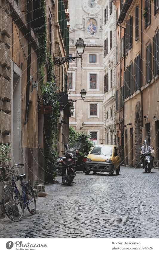 Different transport on the street of Rome Design Vacation & Travel Tourism Far-off places Sightseeing House (Residential Structure) Town Downtown Places