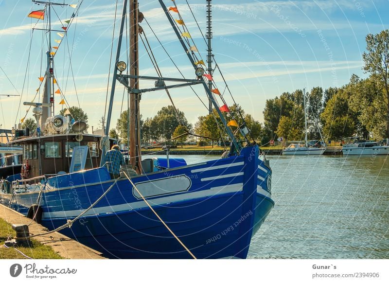 Baltic cutter in the marina, boat harbour Karlshagen Usedom_001 Fish Relaxation Fishing (Angle) Vacation & Travel Tourism Trip Adventure Freedom Camping