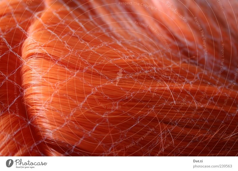 Rollgardina's Hair Remission Hair and hairstyles Red-haired Wig Part hairnet Delicate synthetic hair Colour photo Interior shot Close-up Detail Pattern