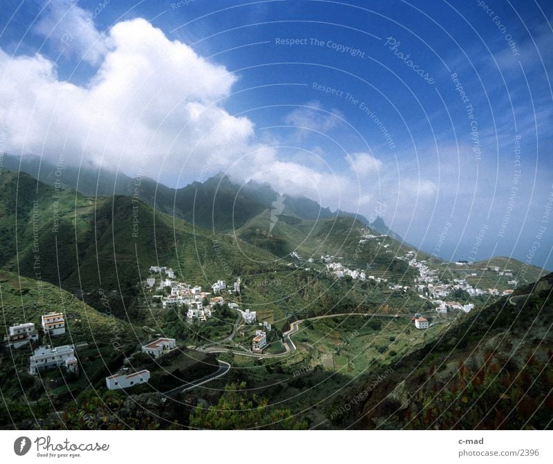 Valley in Tenerife Spain Clouds Europe Colour Mountain Clouds mood Review