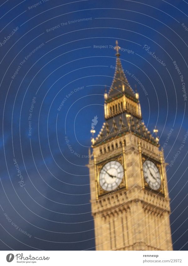 Simply Big Ben London England Blur Clock tower Landmark Tourist Attraction Art English Sunlight Clouds Monument Lighting Crazy Sky Bell tower postcard motif