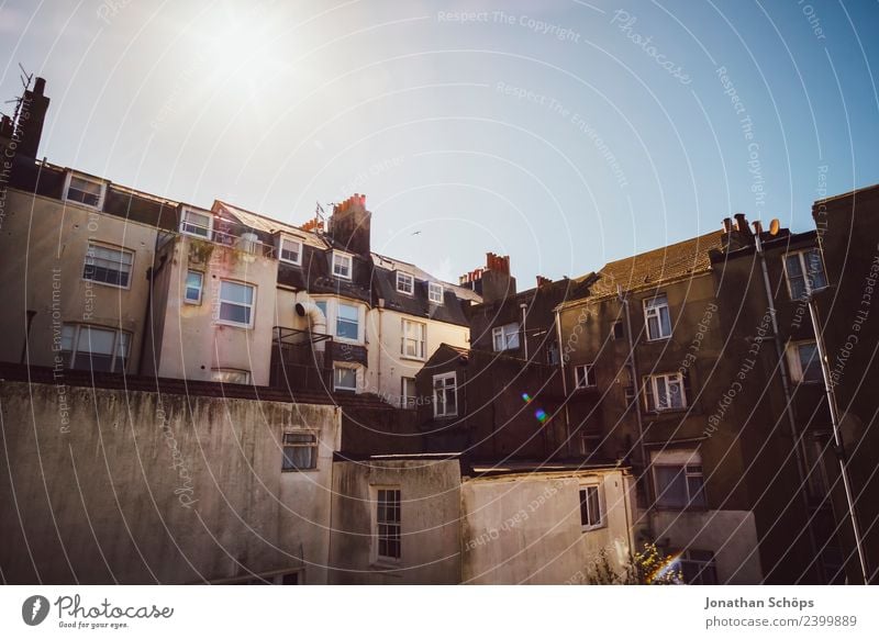 Facade, Houses, Brighton, England Town Downtown Populated Overpopulated House (Residential Structure) Manmade structures Building Architecture Esthetic Window