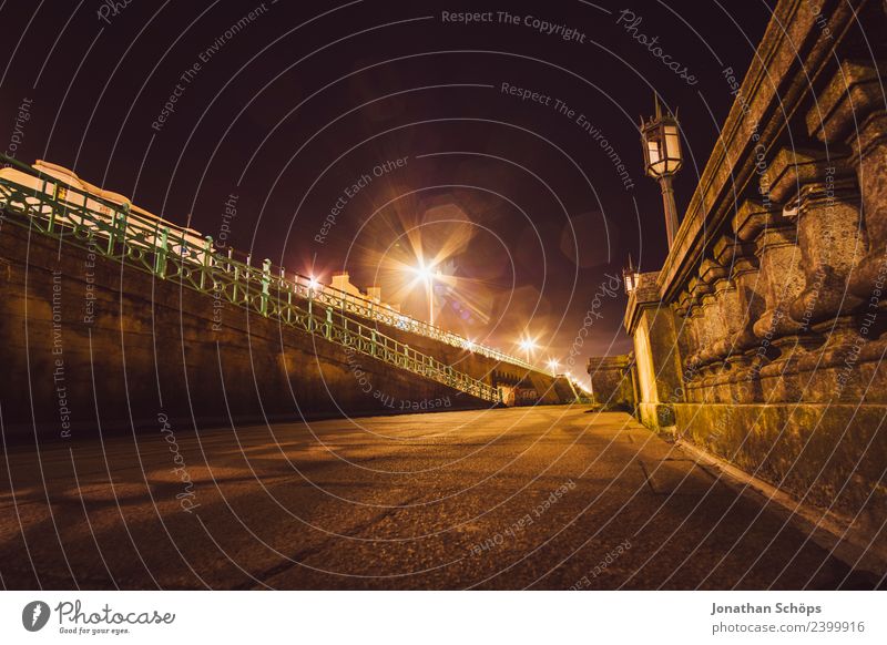 Street at night at Brighton Beach, Brighton, England Esthetic Background picture Dark Light Night mood Night life Night shot Structures and shapes Colour photo