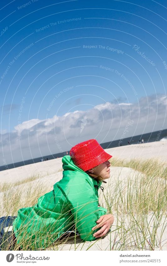 the other day on the beach at S. Well-being Contentment Relaxation Calm Vacation & Travel Tourism Freedom Summer Summer vacation Beach Ocean Human being Woman